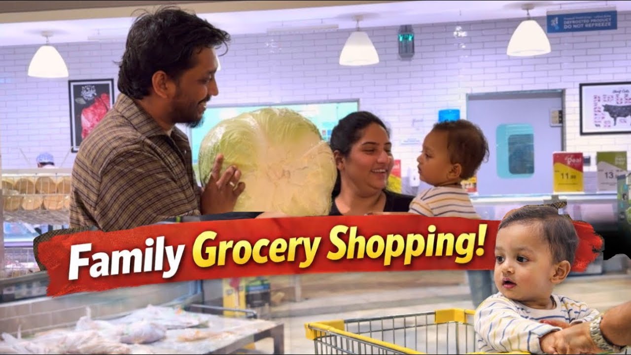 Grocery shopping in Dubai with Vyom | lots of fun | Family Daily Vlog 