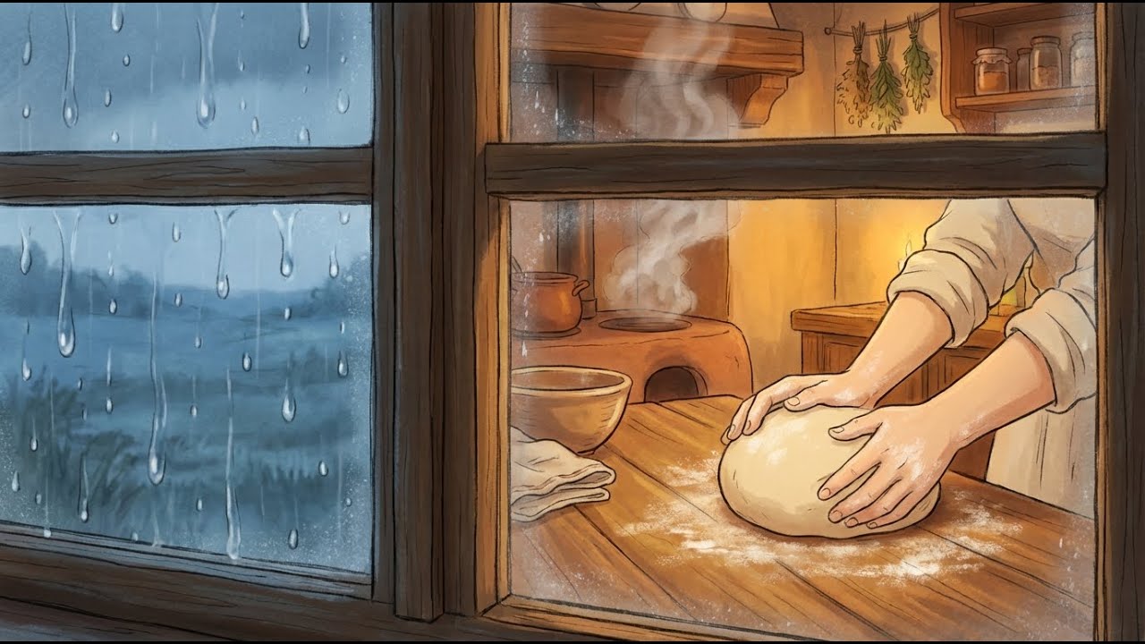 Rain on the Kitchen Window | Kneading Dough, Waiting Softly