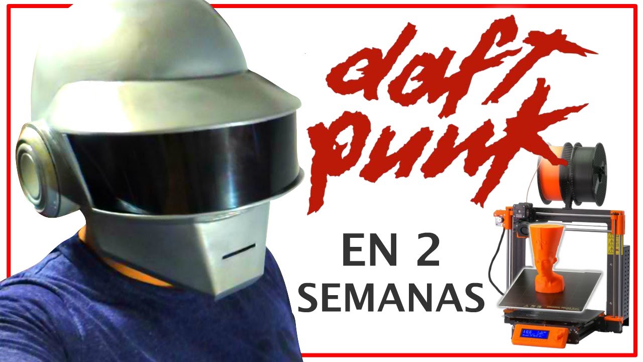 COMO HACER EL CASCO DE DAFT PUNK (Thomas) Impreso en 3D 🤖