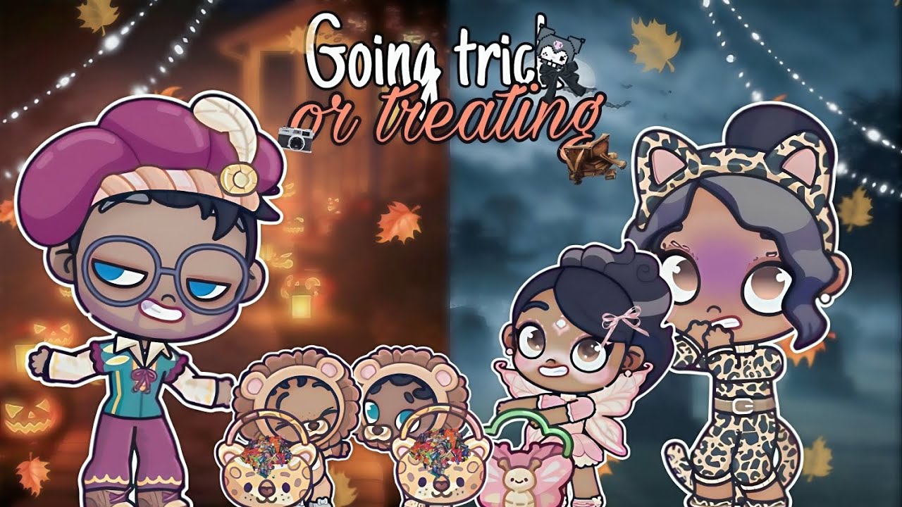 Going trick or treating 🎃🍂💀*chaotic* ♡avatar world roleplay 🌍♡ not voiced 🔇*