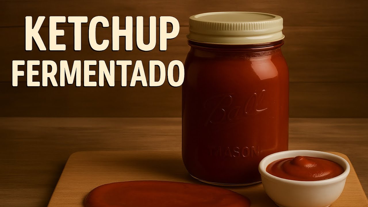 Ketchup Fermentado con Chucrut | Probiótico, Casero y Sin Azúcar