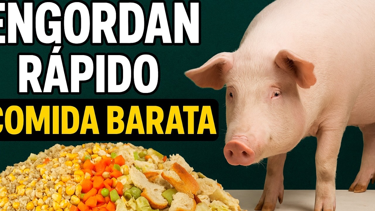 Alimentos Baratos para Engordar Cerdos Rápido y Barato