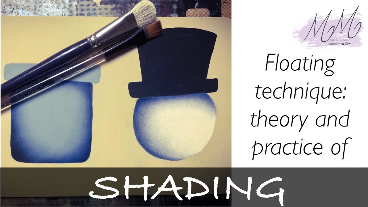 Decorative Painting Tutorial - How to float color and shading with acrylics