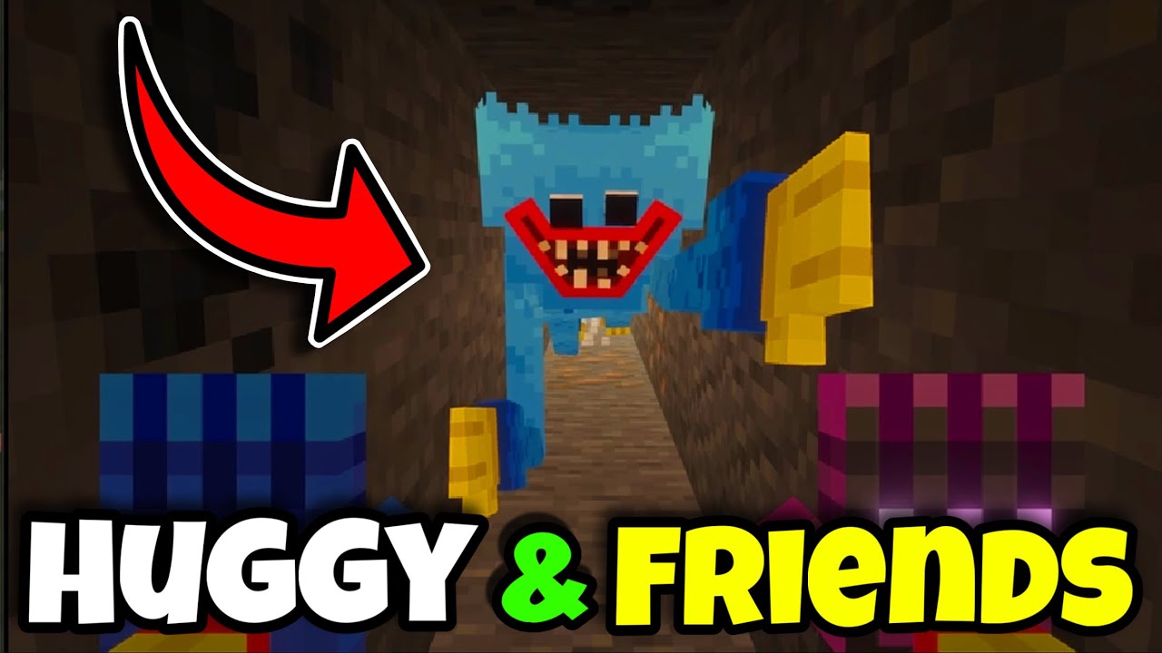 АДДОН Huggy & Friends превращает Minecraft Bedrock в игру ужасов...