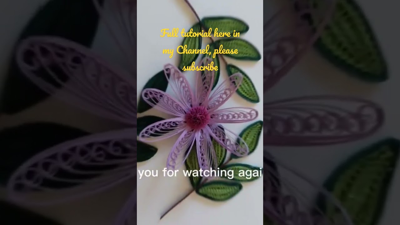 How to quill twisted Loops Flower #filigree #basteln #paperflower #handmade #quilling #shortsvideo