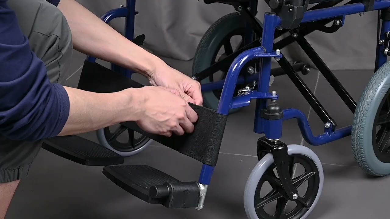 Foldable Lightweight Wheelchair With Swing Away Footrests with 12