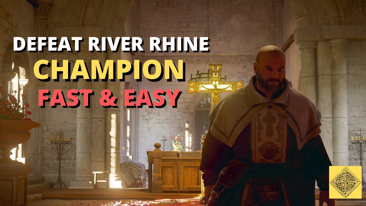 How To Kill River Rhine Champion the Easy Way & Get Ulfberht Sword | Assassin's Creed Valhalla