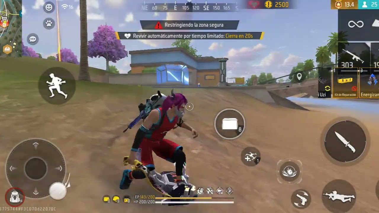 Yo aprendiendo ah jugar free fire 😸