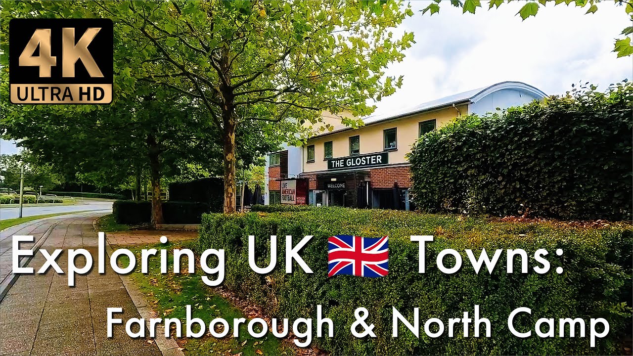 Exploring Farnborough: A Walk to North Camp and Through Residential Streets
