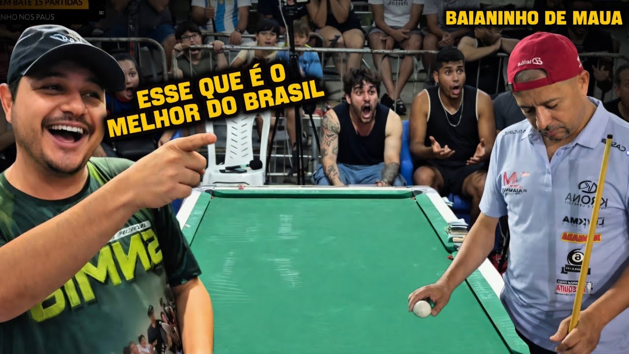 O BAIANINHO FINALMENTE ACEITOU O DESAFIO DO WILLIAM...  SE ARREPENDEU???🔥🔥 #sinuca #sinuquinha 