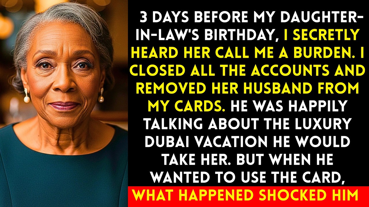 3 Days To My Daughter-in-law's Birthday She Called Me A Burden So I Did Something Shocking...