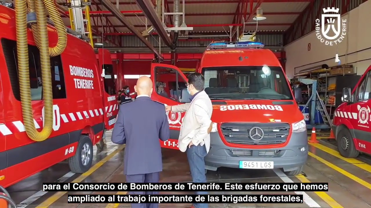 Nuevos vehículos de rescate para el  Consorcio de Bomberos de Tenerife