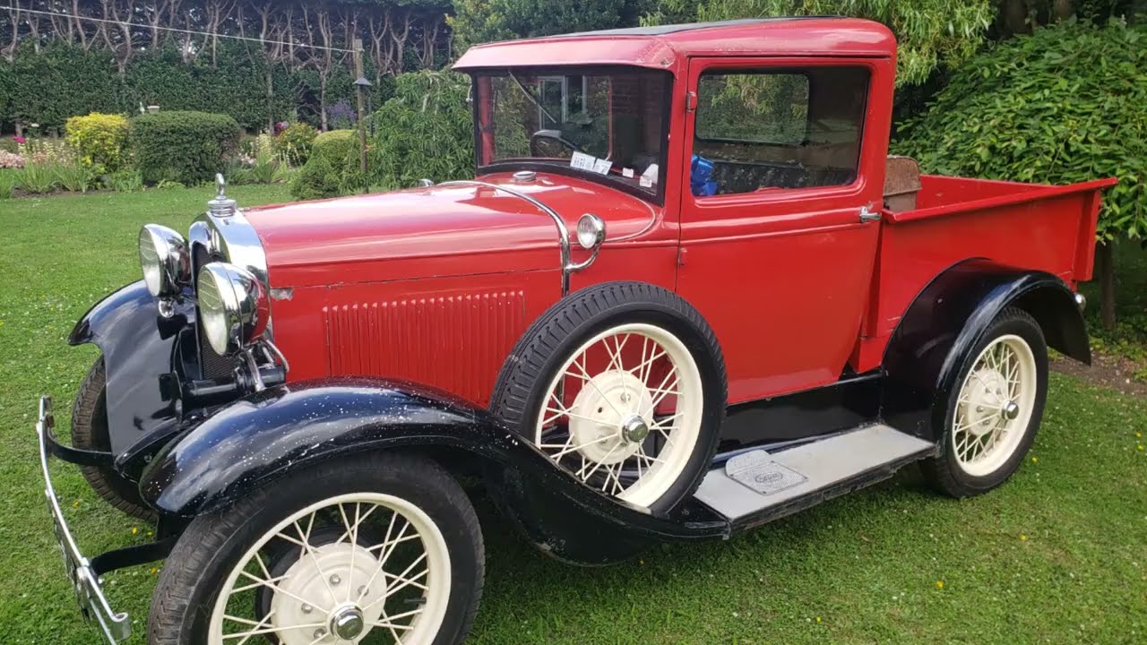 Ford model A pickup 4 banger to French flathead v8 conversion.
