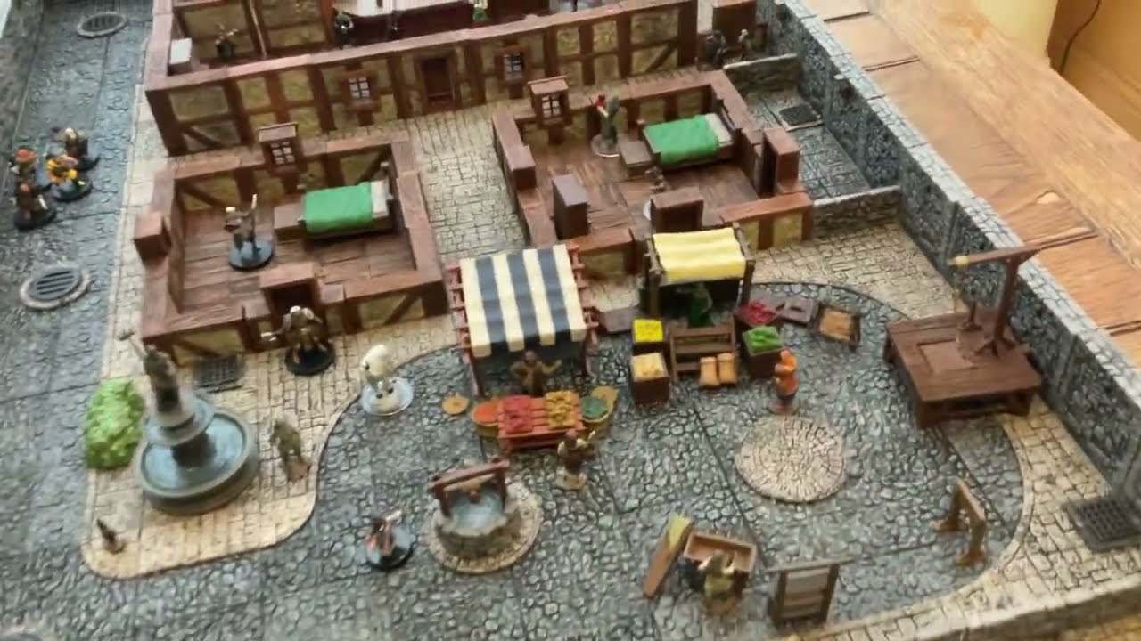WARLOCK TILES BUILD -Walled town adventure.
