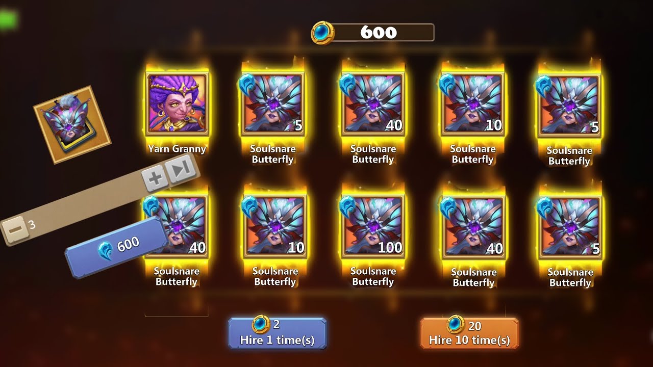 Castle Clash - I Rolled Over 600 Hero Crystals. The Luck In This Rolling Session Is Crazy !!!