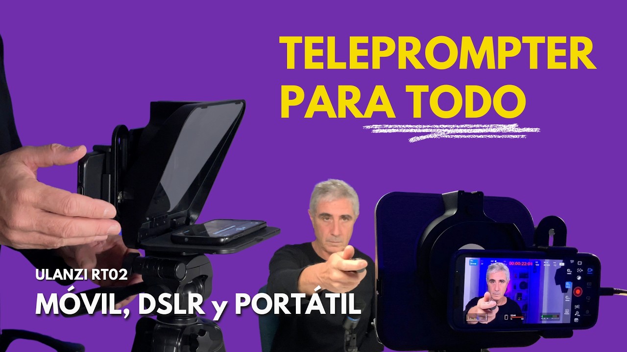 Cómo usar un Teleprompter 🔝 Ulanzi RT02 #teleprompter #aliexpress