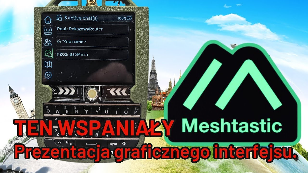 🆘Łączność MESHTASTIC📟PREZENTACJA GRAFICZNEGO📊📈📉INTERFEJSU 15 Sierpnia 2024📶bez WIFI📵KLUB RADIOWY🎞️