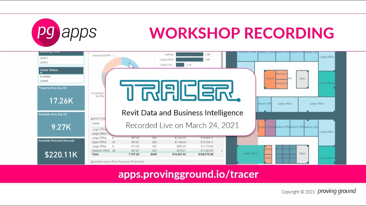 Tracer Workshop - Revit and Power BI (Recorded Live on March 24, 2021)
