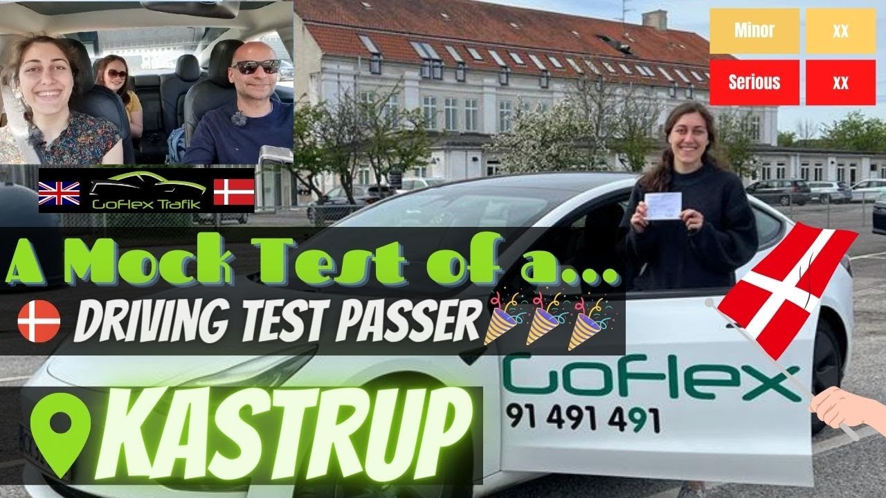 Ep. 13 - Practical Driving Test Passer - Kastrup Evaluerende praktiskprøve - Mock Driving Test