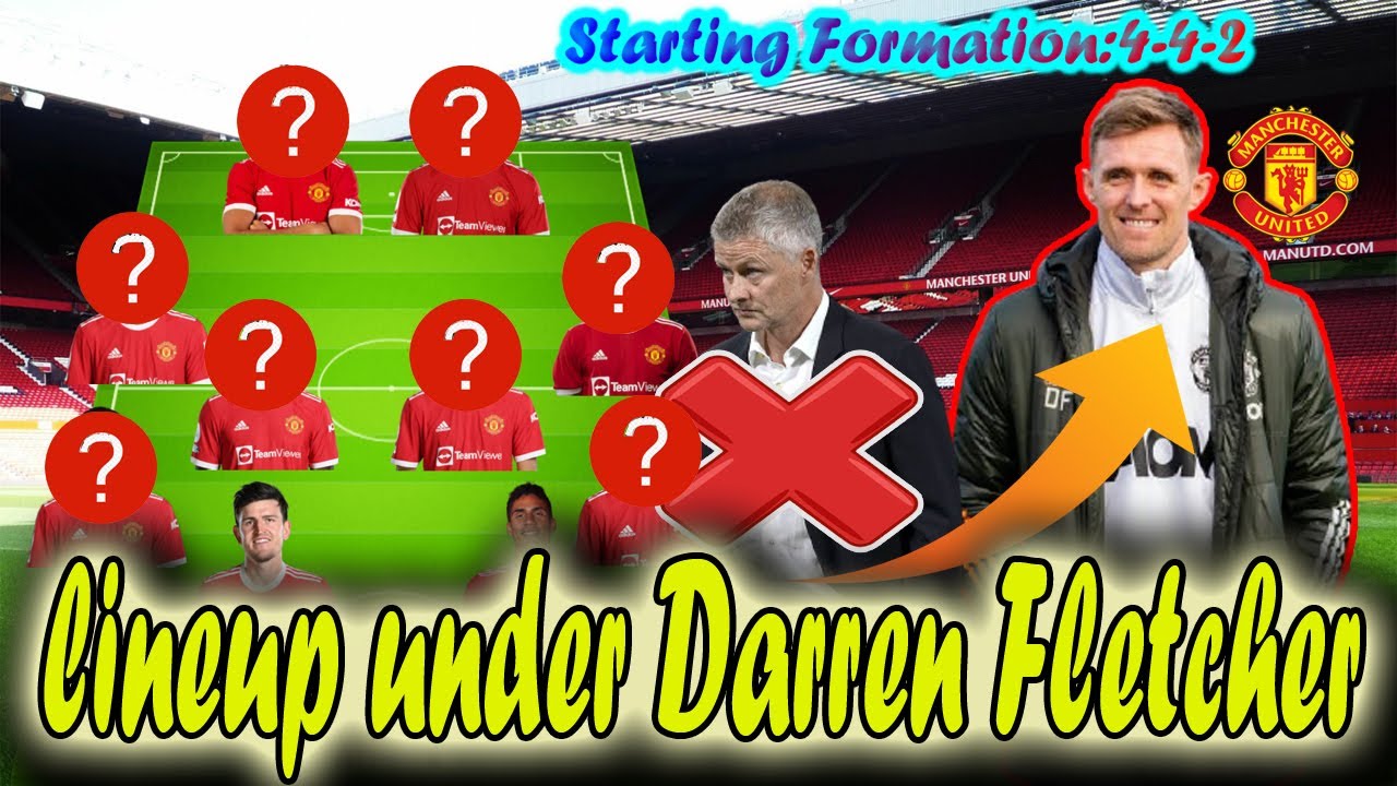 Manchester United Potential lineup under Darren Fletcher