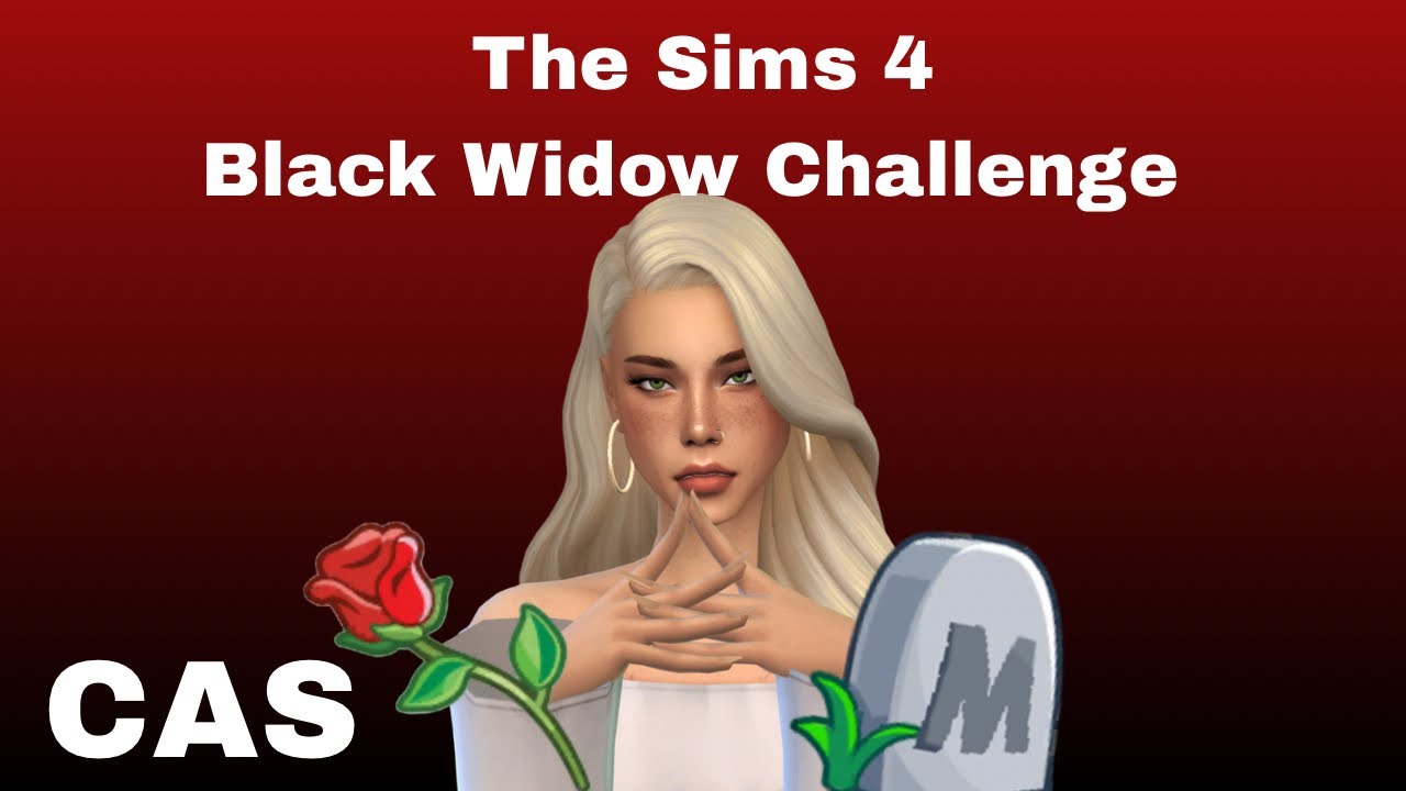 Sims 4 CAS: Black Widow Challenge Main Character