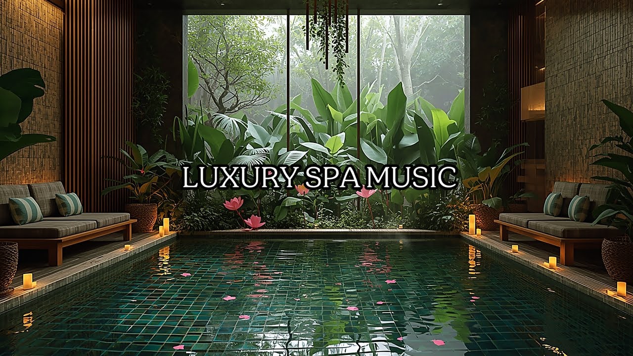 Fall Asleep Surrounded by Peace and Water | Spa Music Luxury Water Sound Relaxing