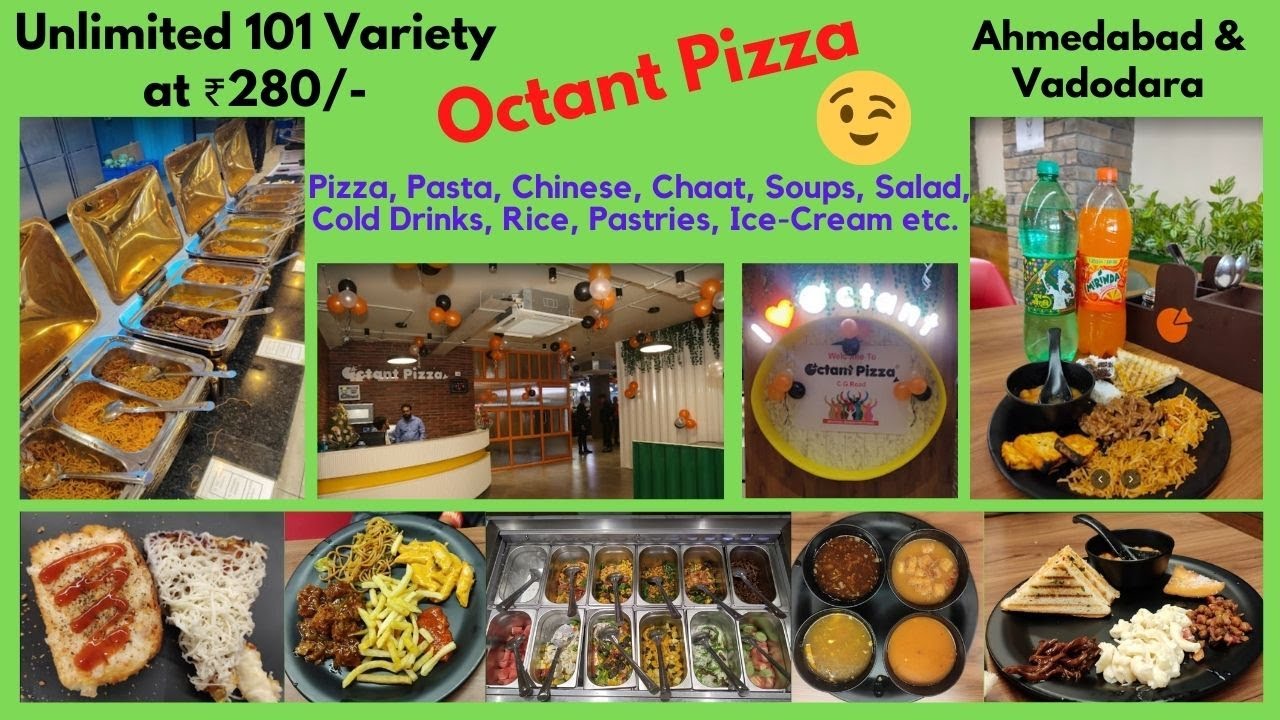 Octant Pizza Ahmedabad | Unlimited Pizza Buffet in Ahmedabad | Maharaja Meal 101 Varieties