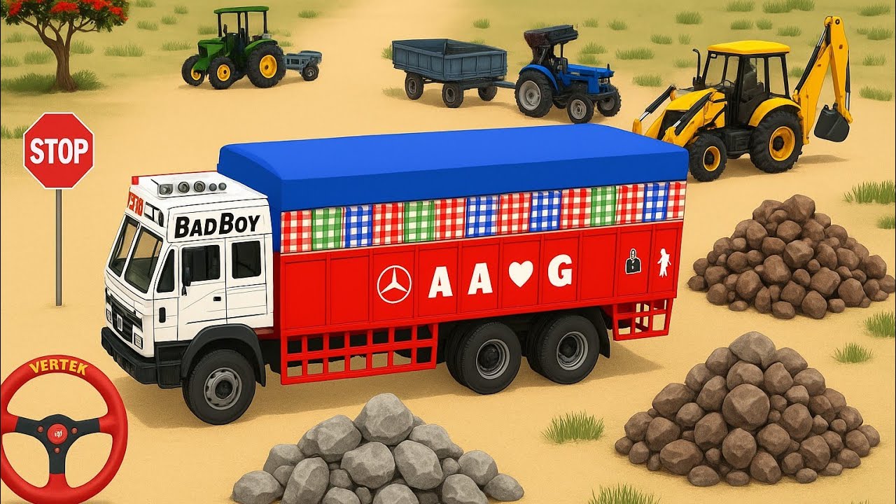 JCB NEW HOLLAND // KUBUTA // SWARAJ // HTM // TRACTOR FROM FARMING 🌾 3D GAM VIDEO #viral   #trending