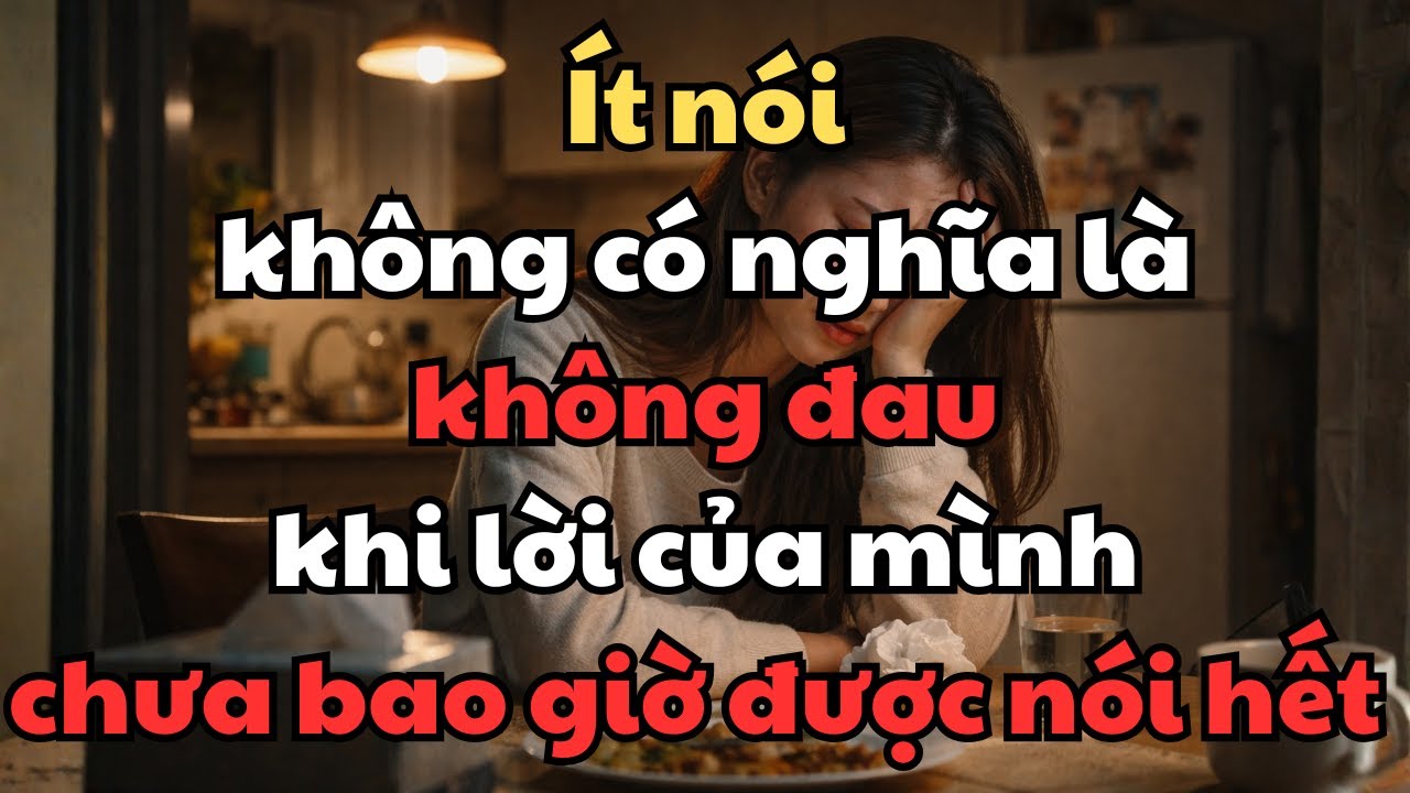 Ít nói không có nghĩa là không đau khi lời mình chưa bao giờ được nói hết