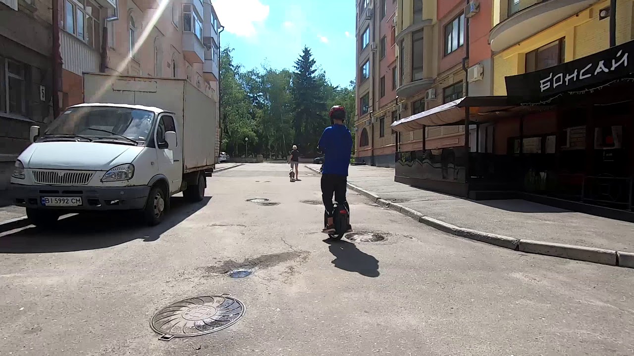 2 часть Прогулка по Полтаве на Kingsong KS-18XL и погоня за GotWay Msuper V3