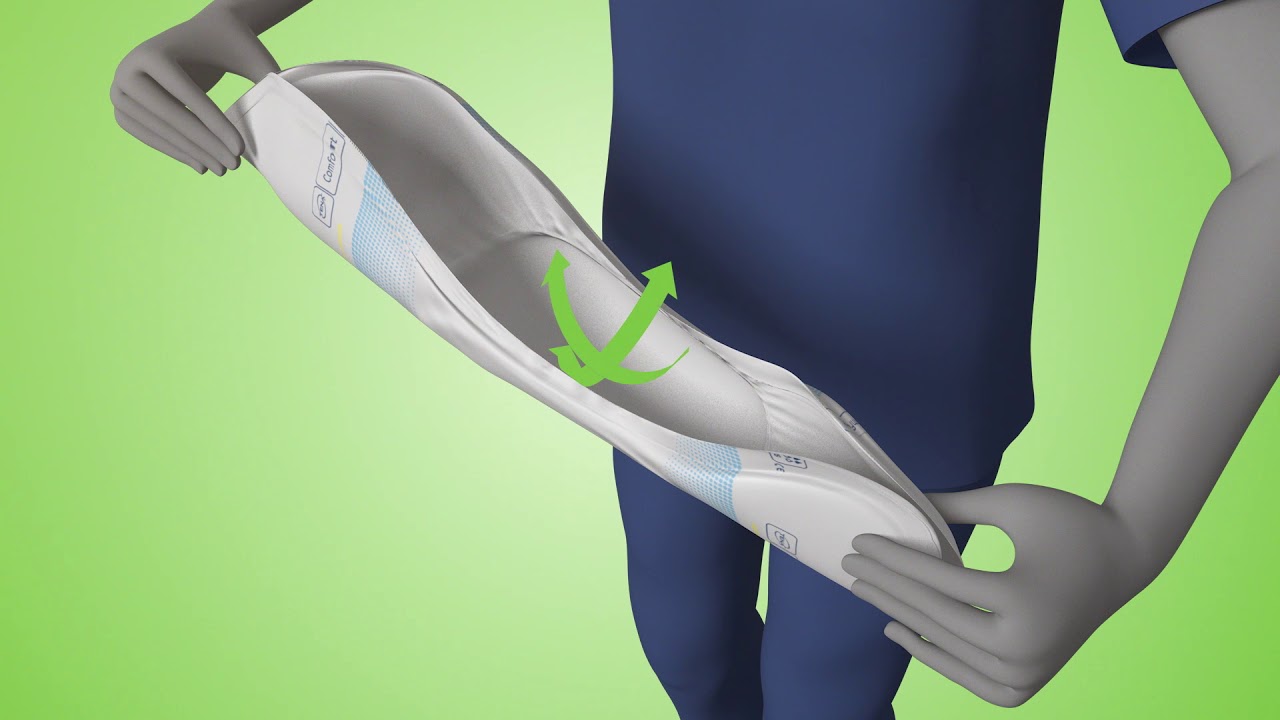 TENA Comfort und TENA Fix Anwendungsvideo im Liegen