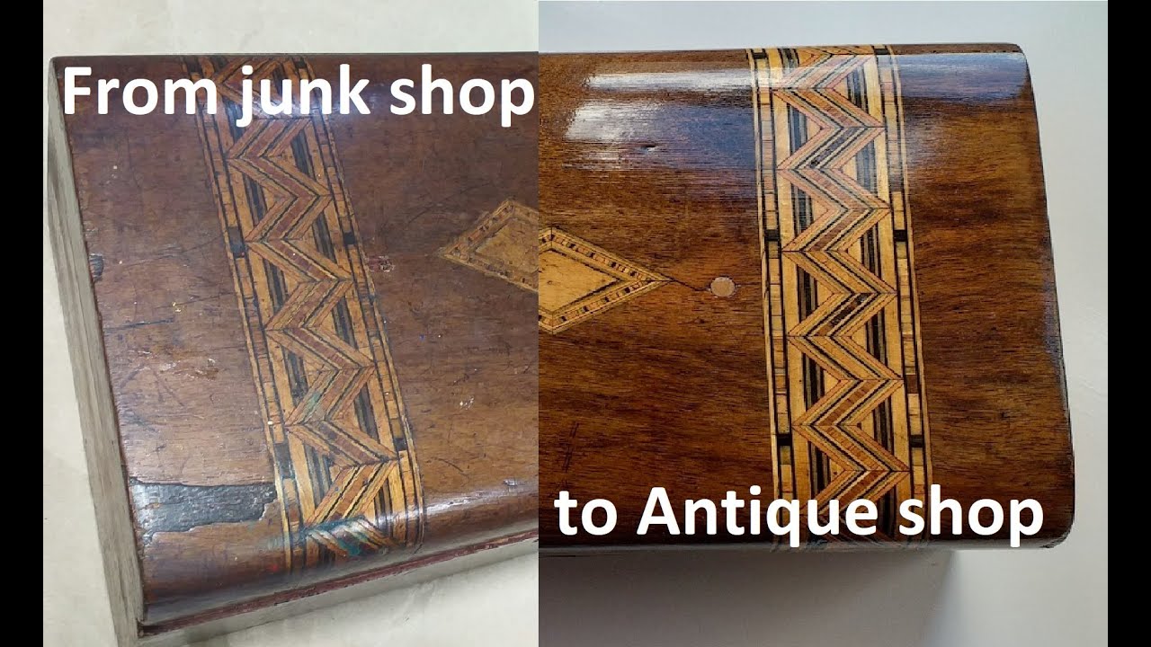 Jewellery box restoration - from charity to antique