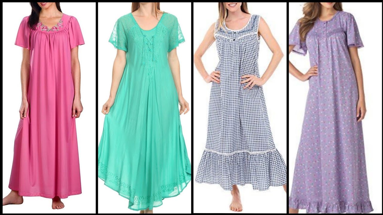 Stunning And Elegant Stylish Different Style Cotton Night Gowns /Nighties Collection
