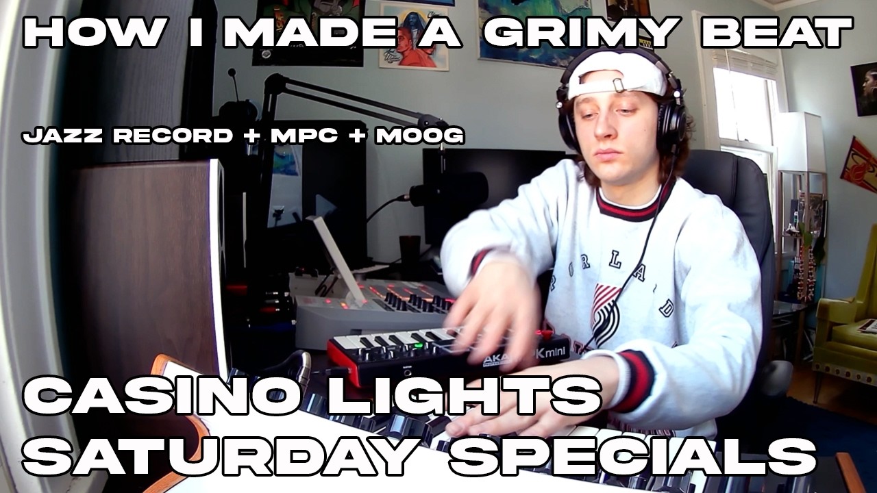 How I Made a Grimy Beat using a Jazz Record, an MPC, and a Moog - Saturday Specials - TJB