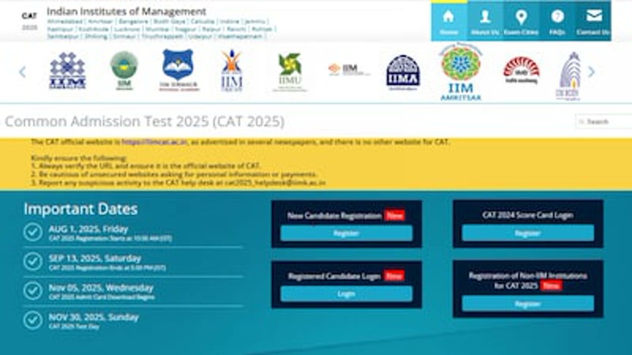 IIM CAT 2025 Registration Application Process Begins Today At iimcatacin Heres How To Apply