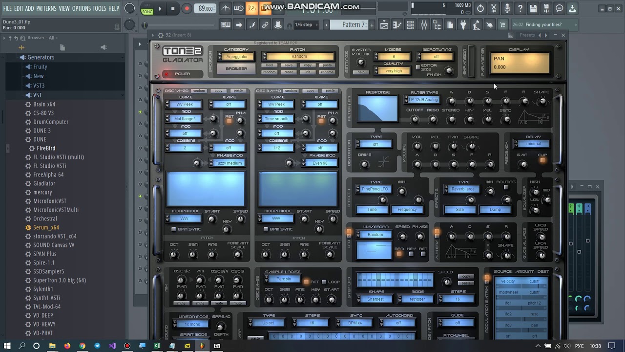 vst Dune 3, vst Tone2 Gladiator - синтезируем, накручиваем и находим интересные звуки (часть 2)