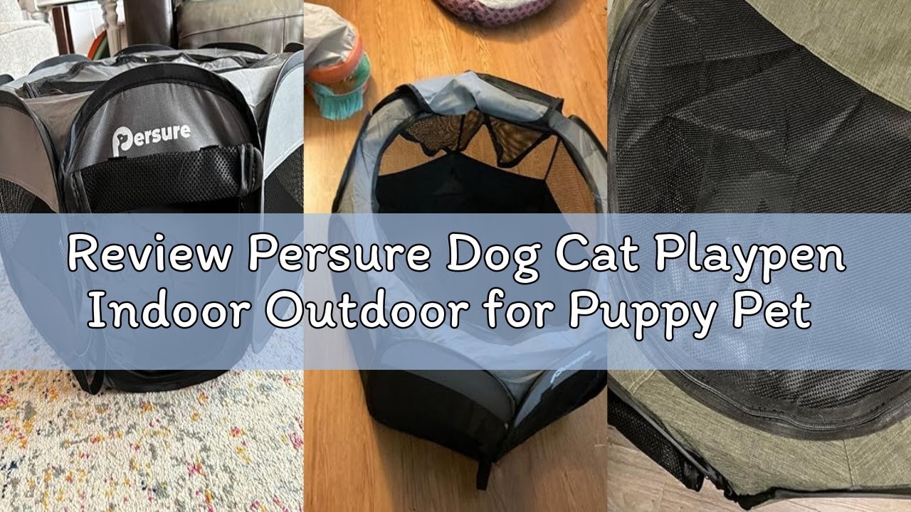 Review Persure Dog Cat Playpen Indoor Outdoor for Puppy Pet Dogs Cat Recovery After Surgery, Dogs Te