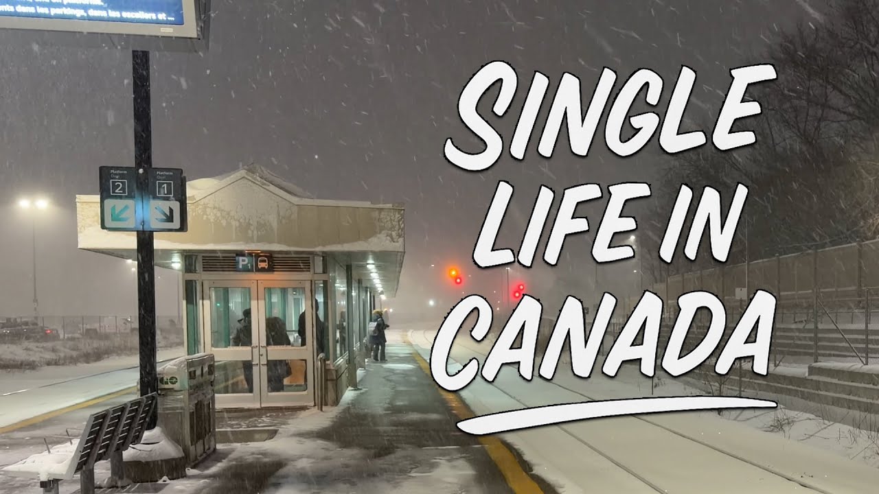 Living Alone in Canada 🇨🇦 |  Cozy to Chaos in Toronto | Blizzard Commute, Quiet City & Slow Living