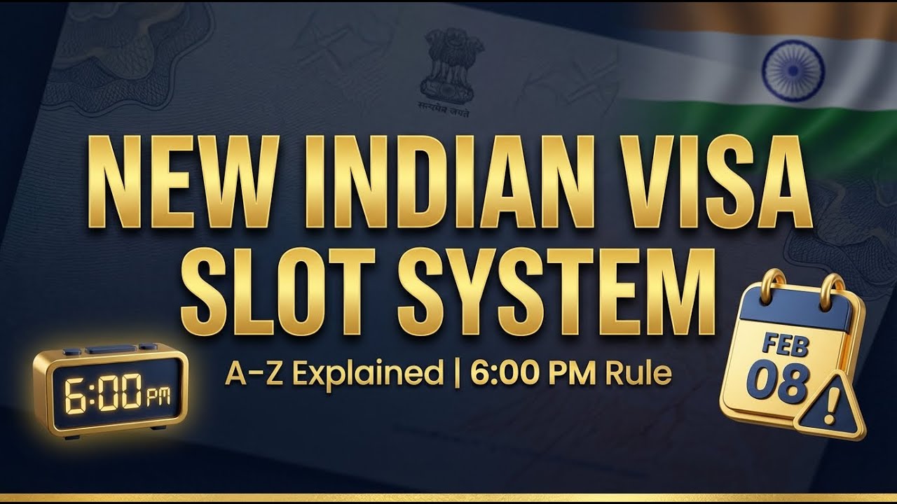 🚨 Indian Visa NEW Appointment System A–Z | Slot Booking Update 2026 | Don’t Miss 6PM!