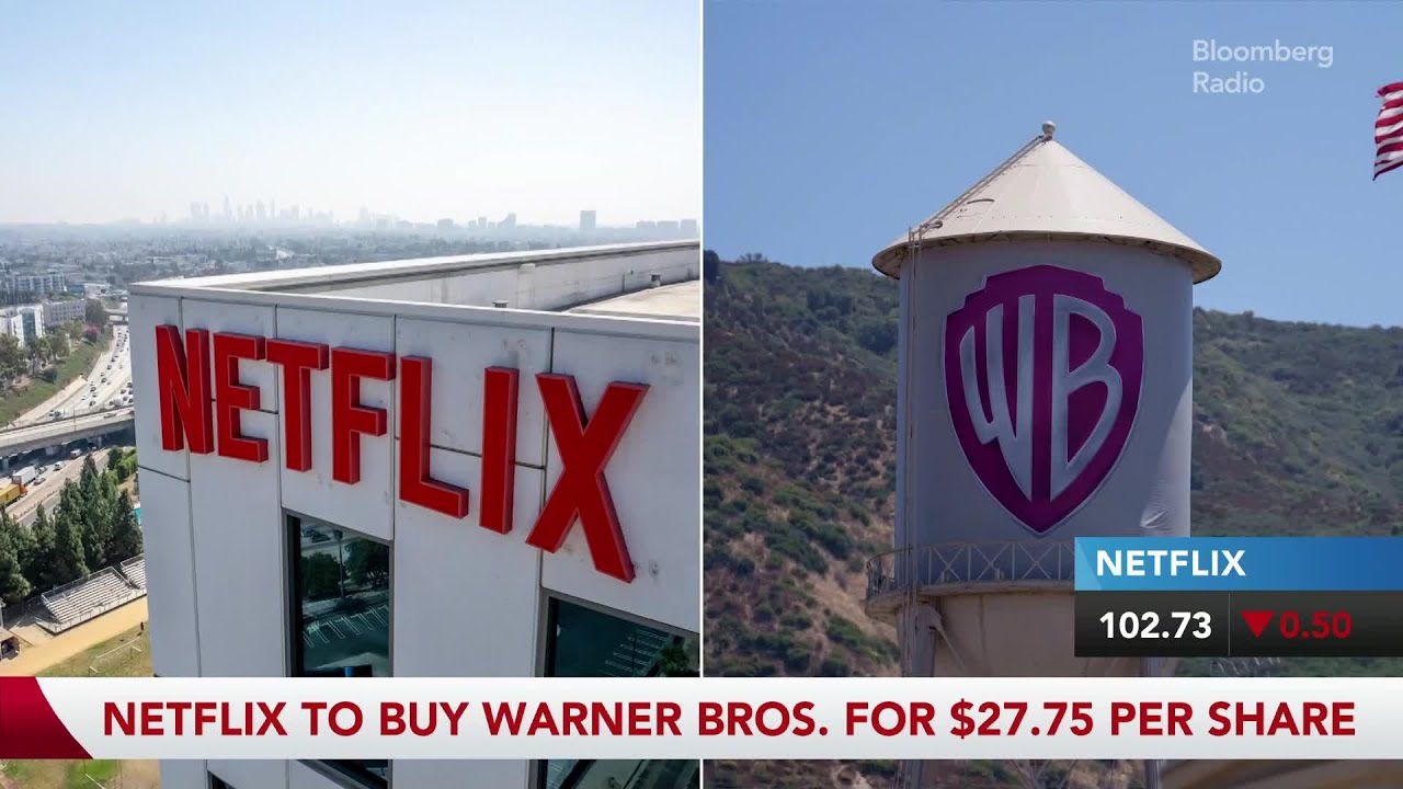 Netflix to Buy Warner Bros. in $72 Billion Cash, Stock Deal