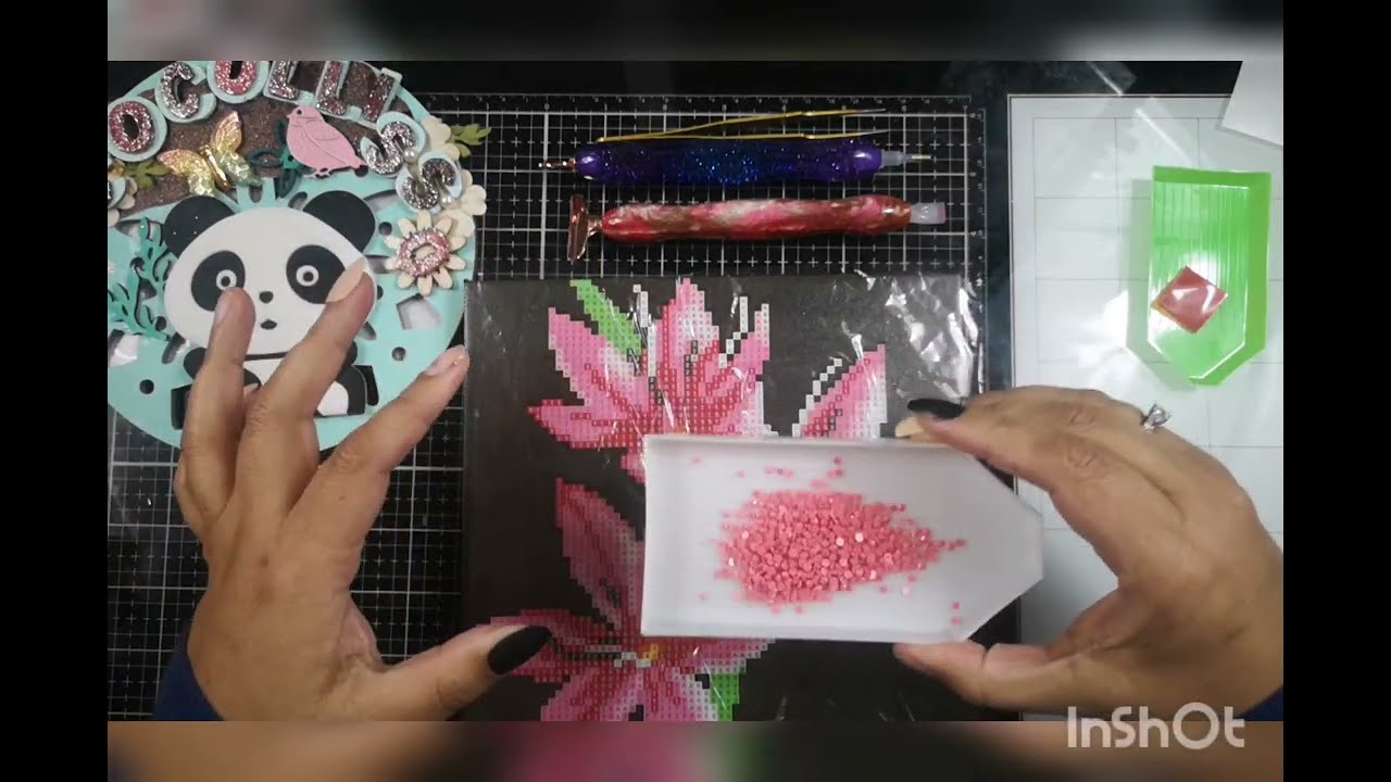 Pintura en Diamante tedi terminada  (Diamond painting)