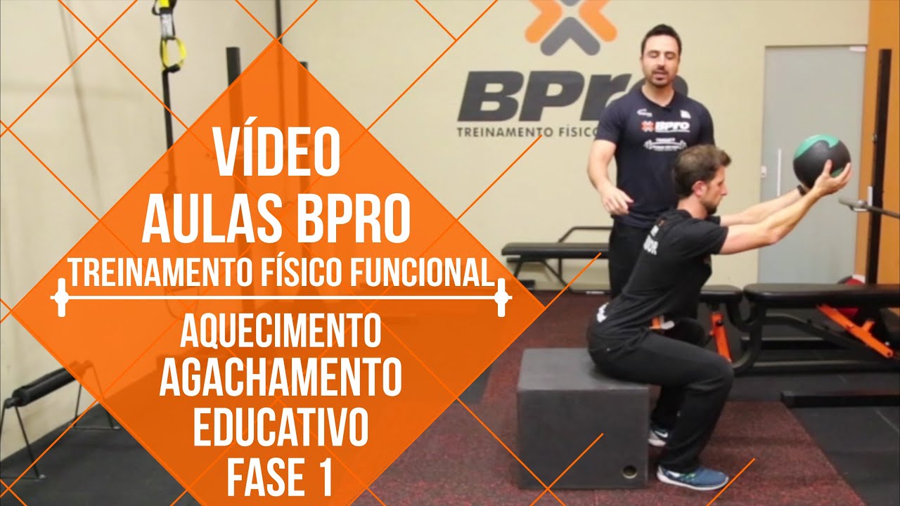 Aula 06 - Treinamento Físico Funcional - Fase 01 - Agachamento educativo - Aquecimento