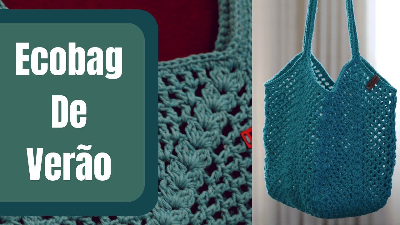 ECOBAG DE VERÃO EM CROCHE
