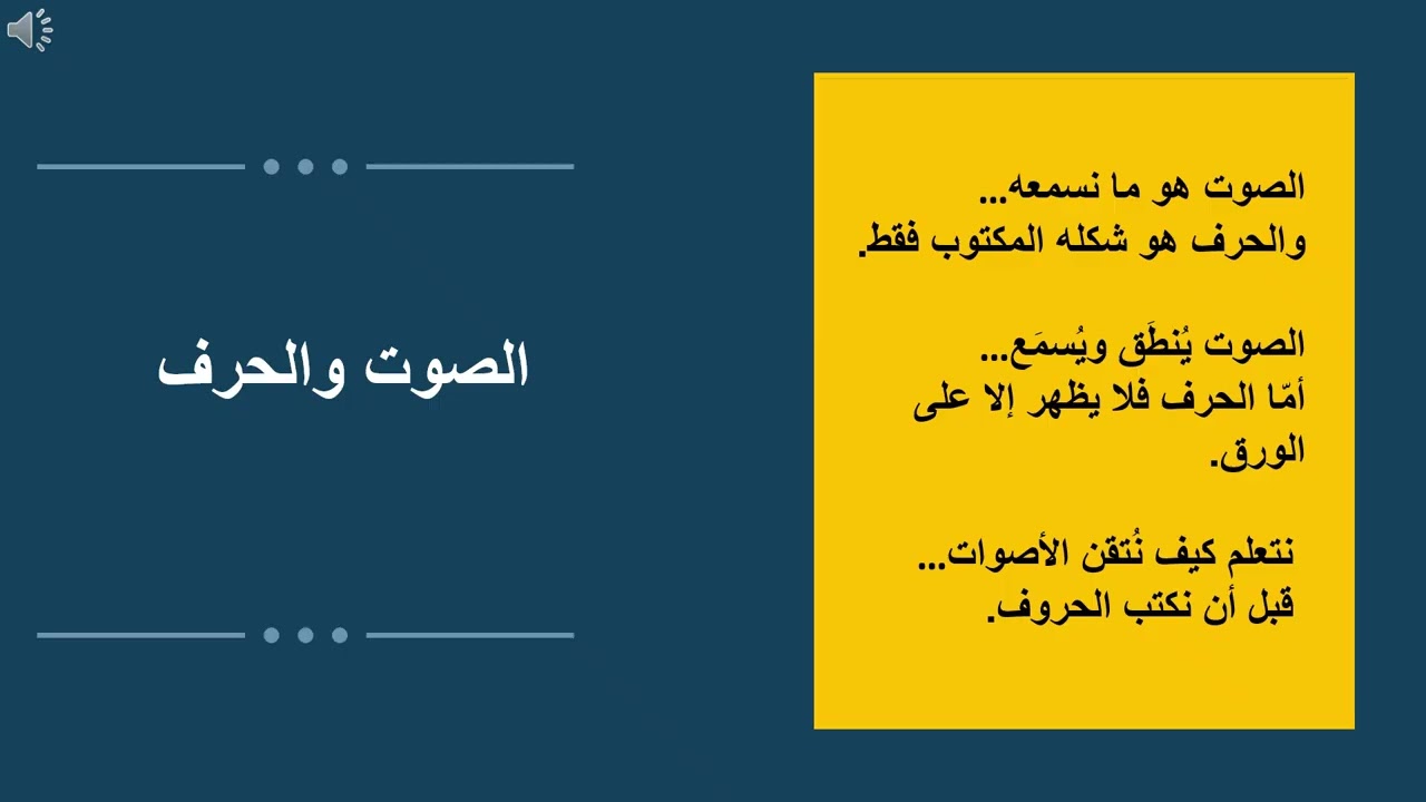 الفرق بين الصوت والحرف