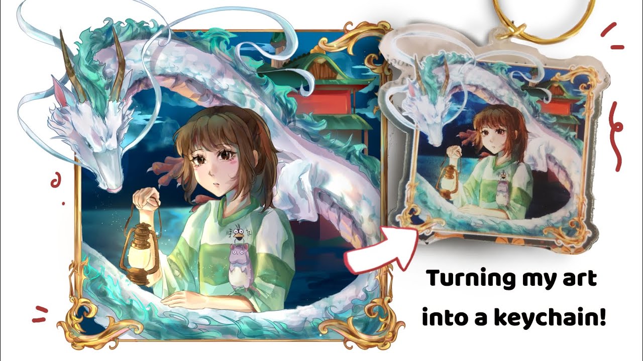 Making Custom Keychainz with GSJJ! + Art Speedpaint ∠※。.:*:・