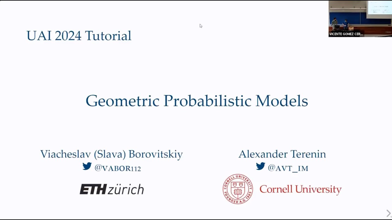 UAI 2024 Tutorial 4: Geometric Probabilistic Models