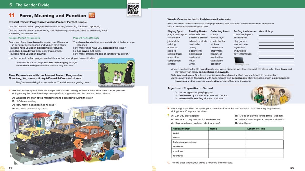 Mega Goal 5  6 The Gender Divide 11 Form, Meaning and Function Present Perfect Progressive