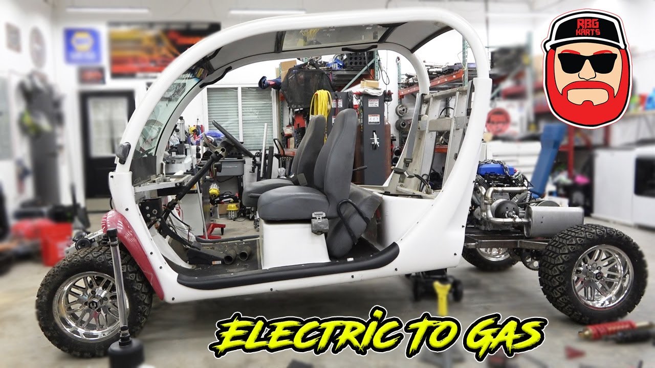 713cc V Twin Gem Car ~ Переделка электромобиля в бензиновый гольф-кар