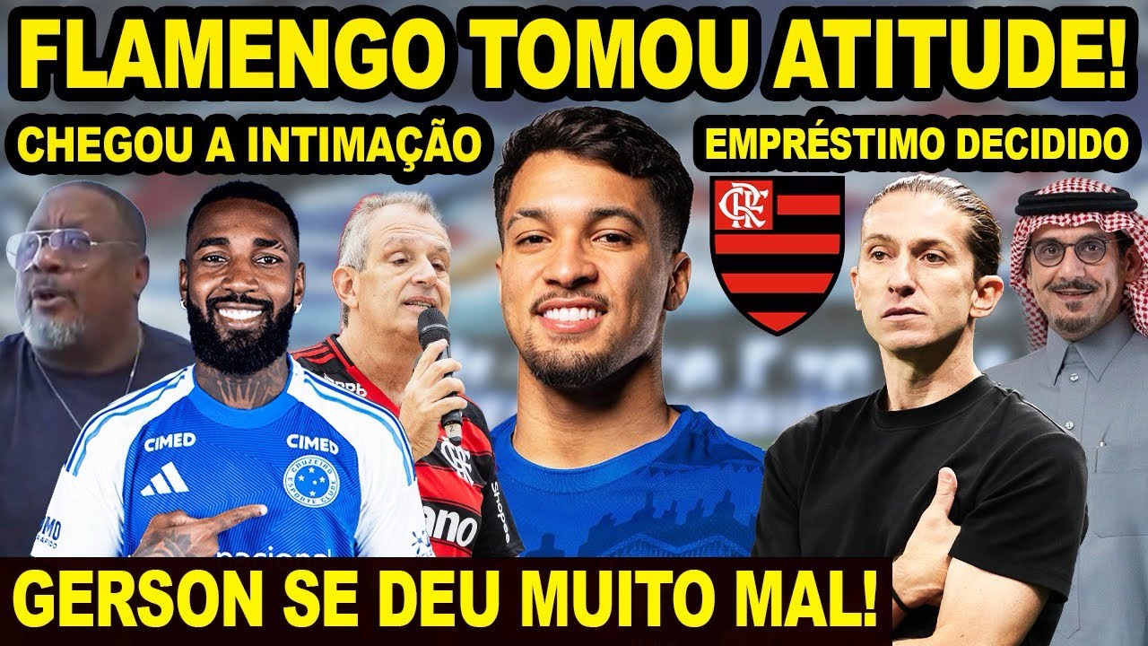 NEGOCIAÇÃO AVANÇADA! FLAMENGO TOMOU ATITUDE COM GERSON! MARCOS LEONARDO VAI SER EMPRESTADO? E+