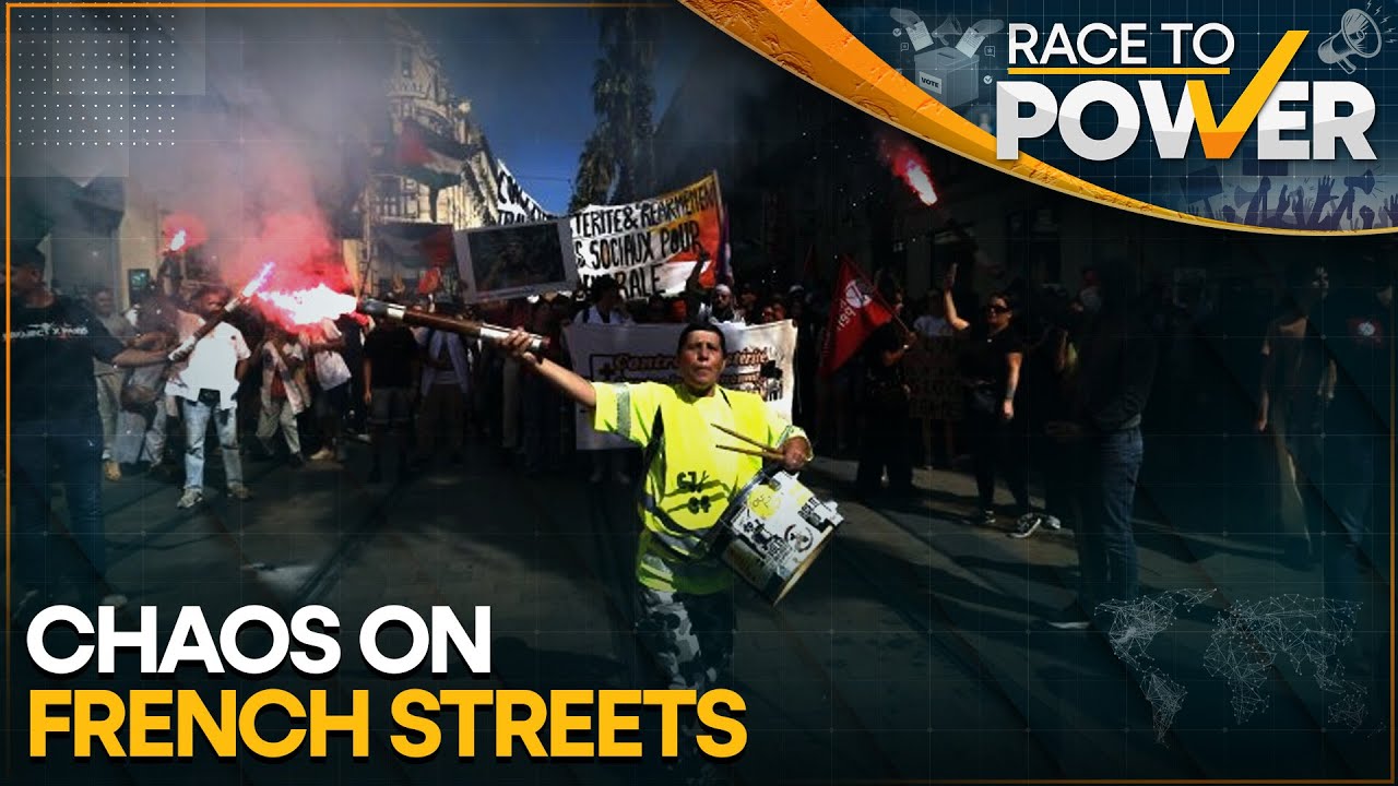 France Protests: Block Everything Protests Erupt, Police And Protesters Clash | Race To Power